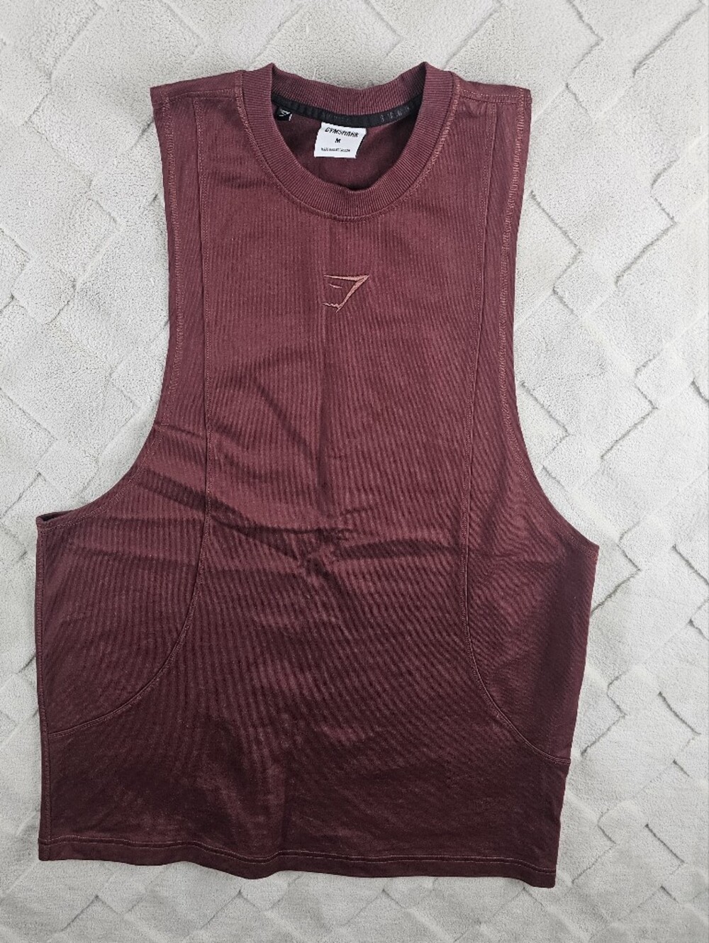 Gymshark Premium Lifting Drop Arm Tank Top Mens Medium